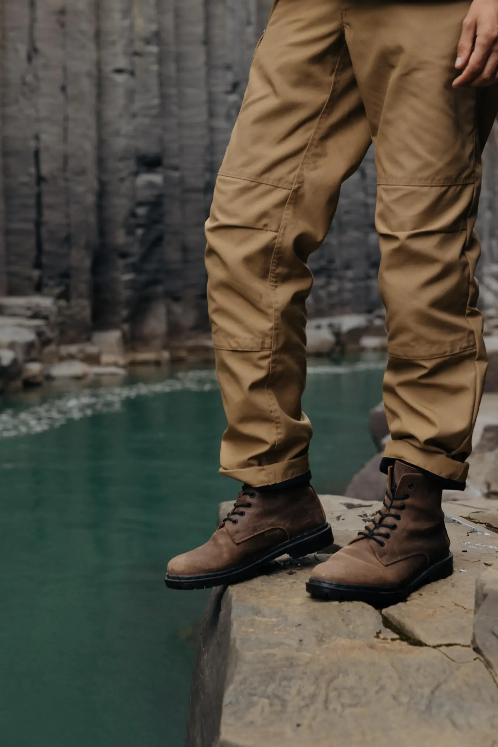 Vintage Brown And Black Crazy Horse Leather Boots